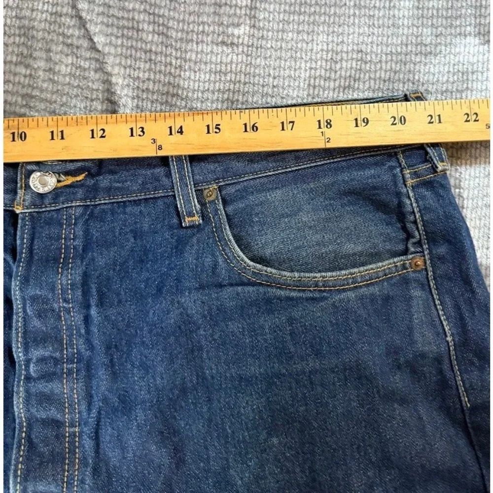Levis‎ 501 Original Fit Jeans Mens 42x32 Medium Wash Blue Straight Leg Denim